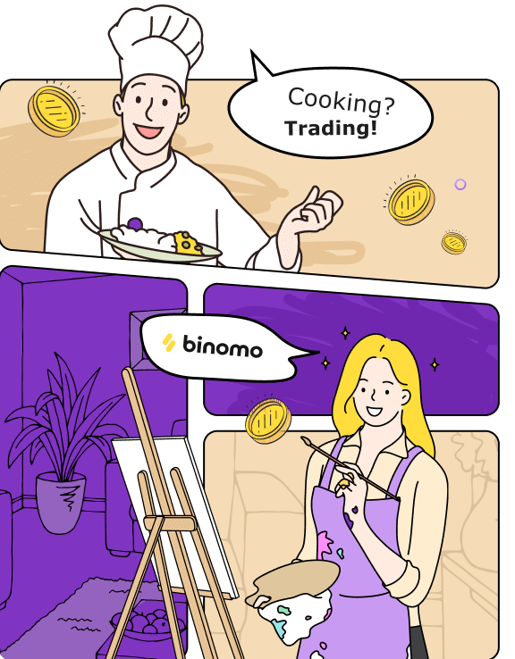 Cooking? Trading! Binomo
